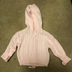 Light Pink knitted sweater for baby